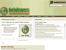 Tablet Screenshot of huntingresource.com